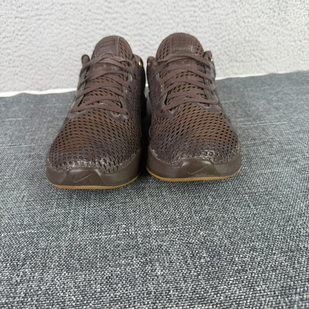 Nike Metcon 6 Training Shoes Mens 9 Brown Gold Gum‎ Premium CV1262-200
